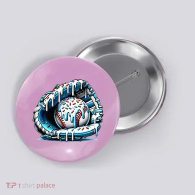 Baseball Home Plate Drip  Button