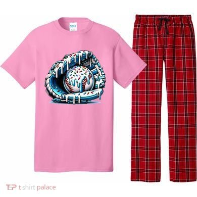 Baseball Home Plate Drip  Pajama Set