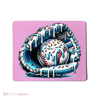 Baseball Home Plate Drip  Mousepad