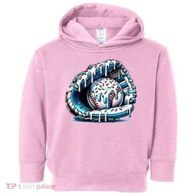Baseball Home Plate Drip  Toddler Hoodie