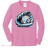 Baseball Home Plate Drip  Kids Long Sleeve Shirt thumb 0