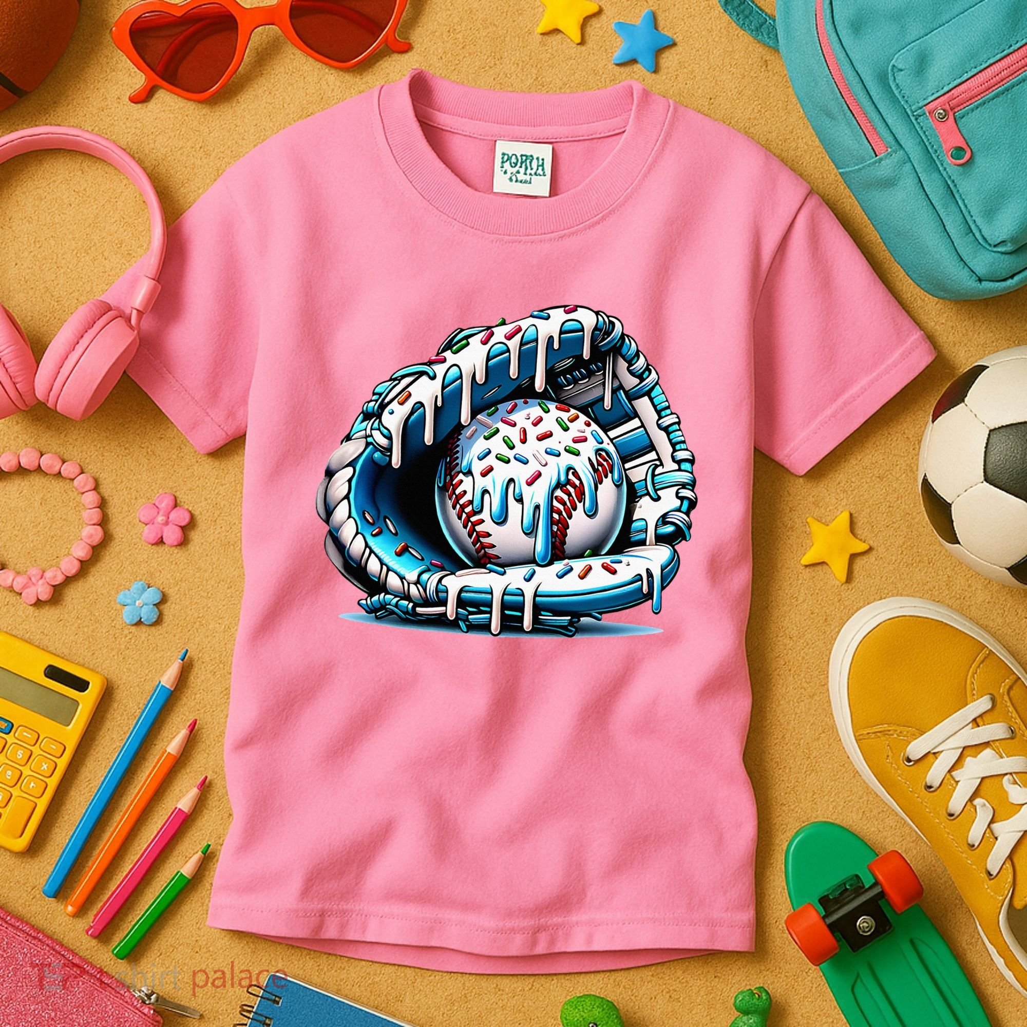 Baseball Home Plate Drip  Kids T-Shirt
