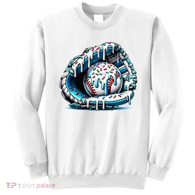 Baseball Home Plate Drip  Sweatshirt