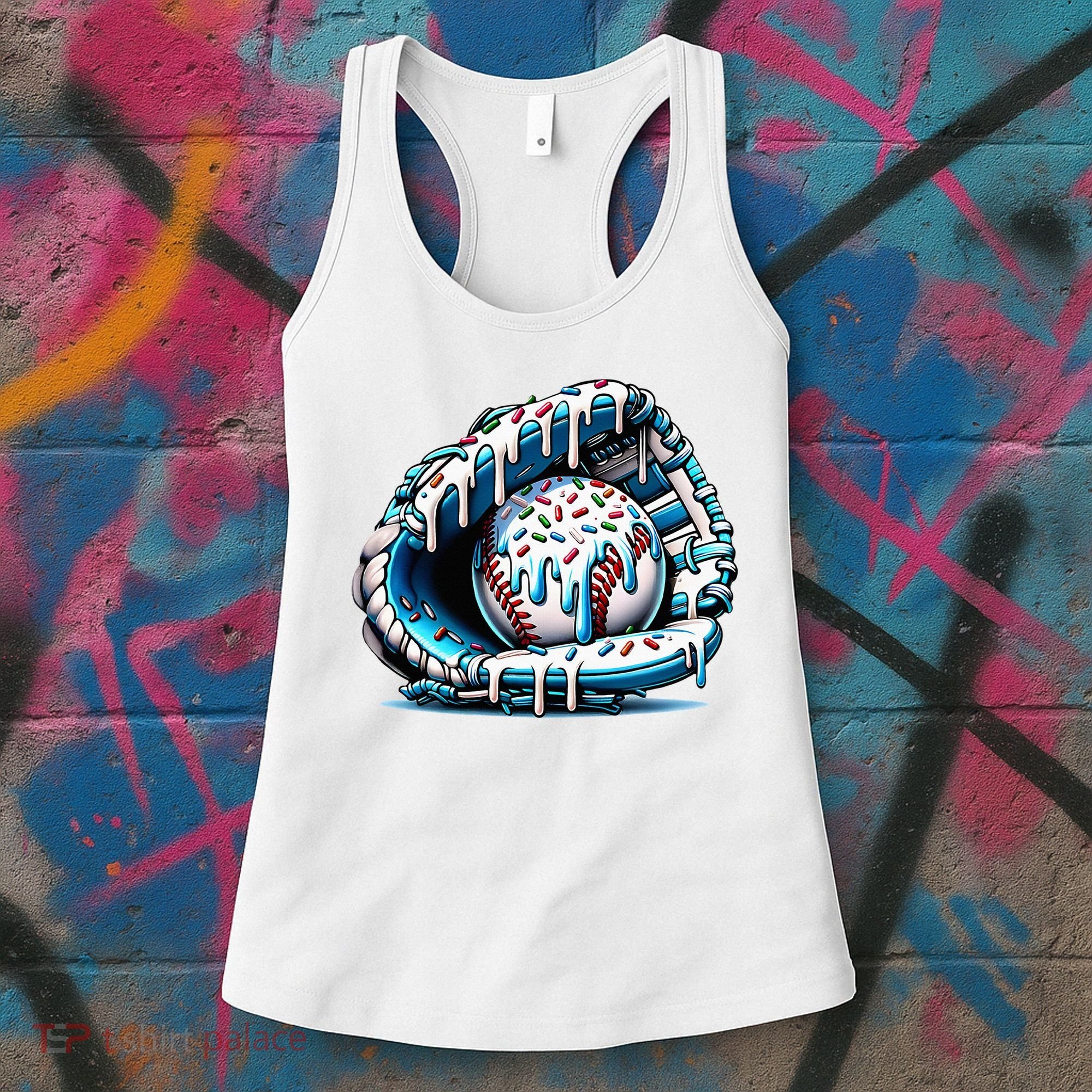 Baseball Home Plate Drip  Women's Tank Top