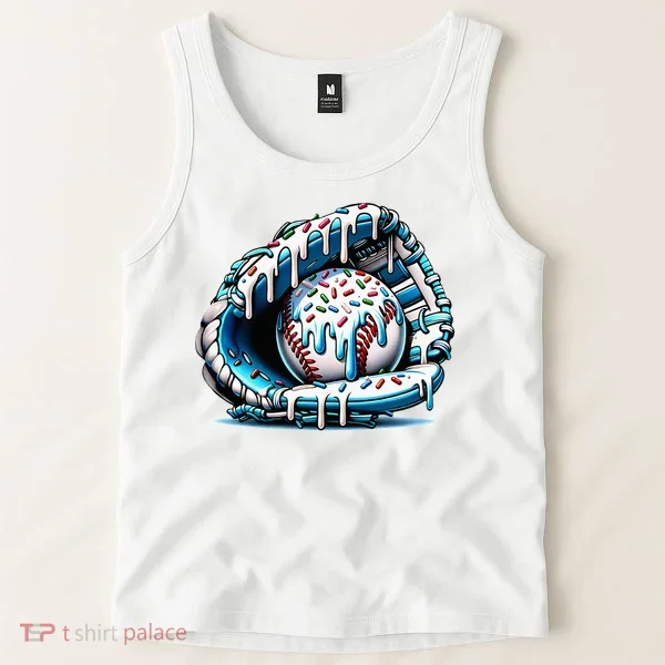 Baseball Home Plate Drip  Tank Top