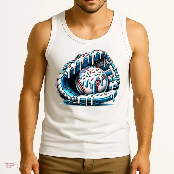 Baseball Home Plate Drip  Tank Top