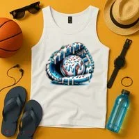 Baseball Home Plate Drip  Tank Top thumb 4