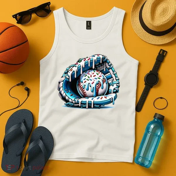 Baseball Home Plate Drip  Tank Top