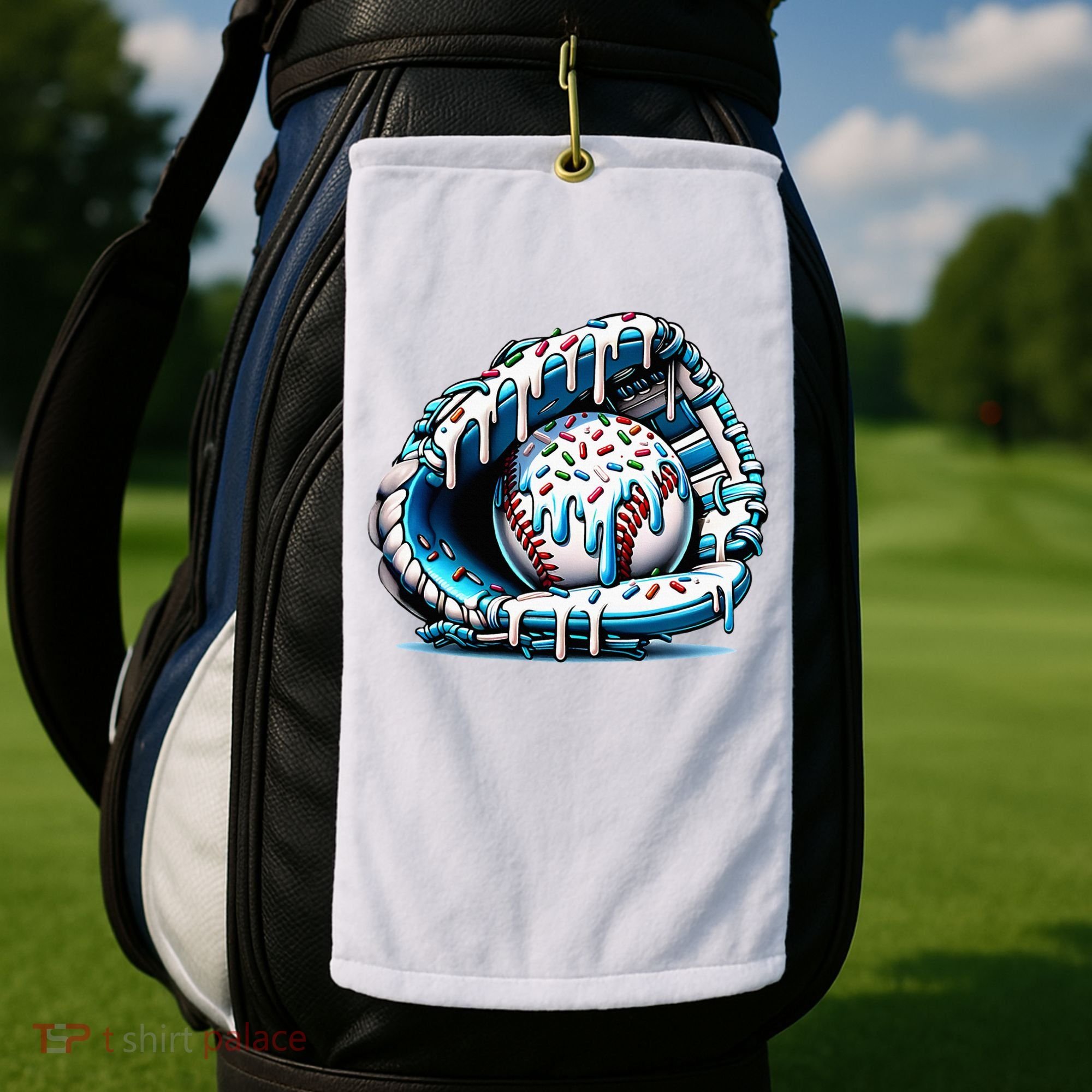 Baseball Home Plate Drip  Golf Towel