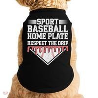 Baseball Home Plate Drip For Respect The Drip Ice Cream Doggie Tank thumb 0