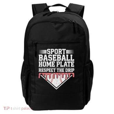 Baseball Home Plate Drip For Respect The Drip Ice Cream Backpack