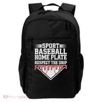 Baseball Home Plate Drip For Respect The Drip Ice Cream Backpack thumb 0