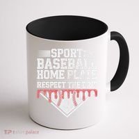 Baseball Home Plate Drip For Respect The Drip Ice Cream Coffee Mug thumb 1