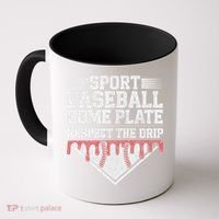 Baseball Home Plate Drip For Respect The Drip Ice Cream Coffee Mug thumb 0