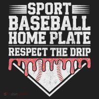 Baseball Home Plate Drip For Respect The Drip Ice Cream Beanie thumb 2