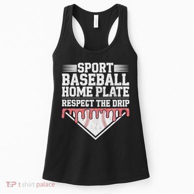 Baseball Home Plate Drip For Respect The Drip Ice Cream Women's Tank Top