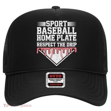 Baseball Home Plate Drip For Respect The Drip Ice Cream Hat