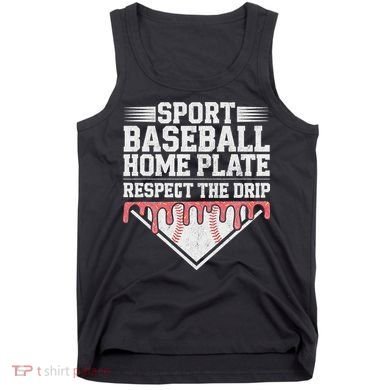Baseball Home Plate Drip For Respect The Drip Ice Cream Tank Top