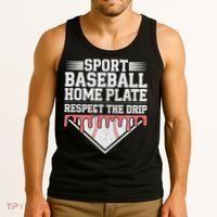 Baseball Home Plate Drip For Respect The Drip Ice Cream Tank Top thumb 3