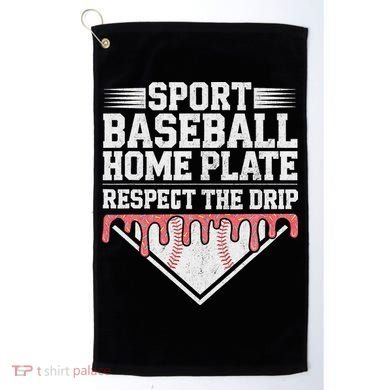 Baseball Home Plate Drip For Respect The Drip Ice Cream Golf Towel