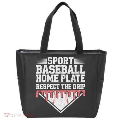 Baseball Home Plate Drip For Respect The Drip Ice Cream Tote Bag