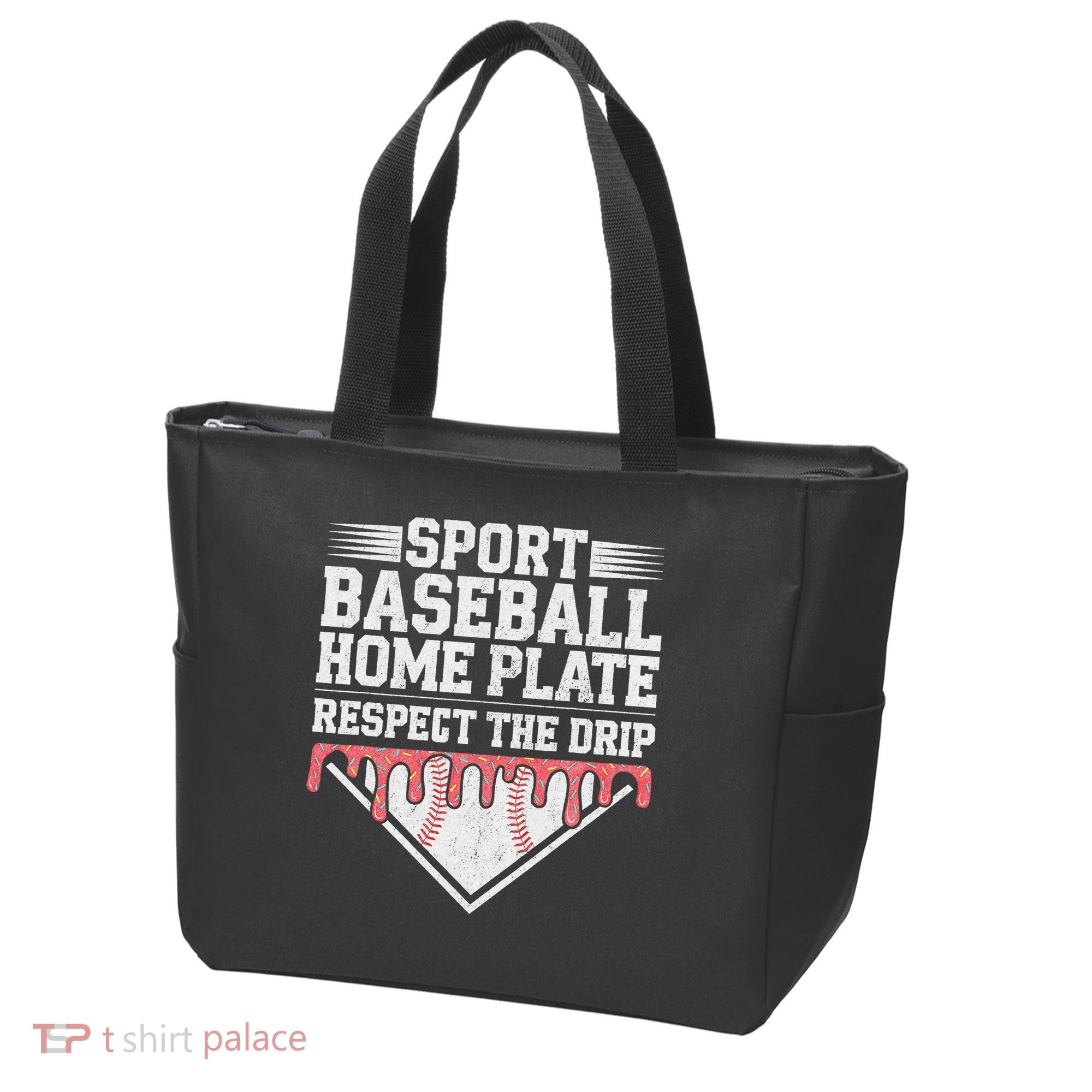 Baseball Home Plate Drip For Respect The Drip Ice Cream Tote Bag