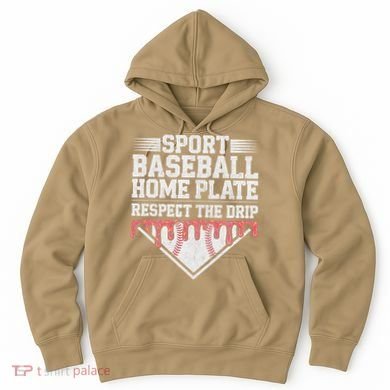 Baseball Home Plate Drip For Respect The Drip Ice Cream Hoodie