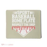 Baseball Home Plate Drip For Respect The Drip Ice Cream Mousepad thumb 0