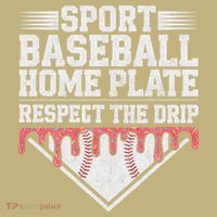 Baseball Home Plate Drip For Respect The Drip Ice Cream Mousepad thumb 1