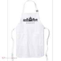 Budapest Hungarian Parliament Retro Skyline I Love Budapest Apron thumb 0