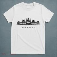 Budapest Hungarian Parliament Retro Skyline I Love Budapest T-Shirt thumb 5