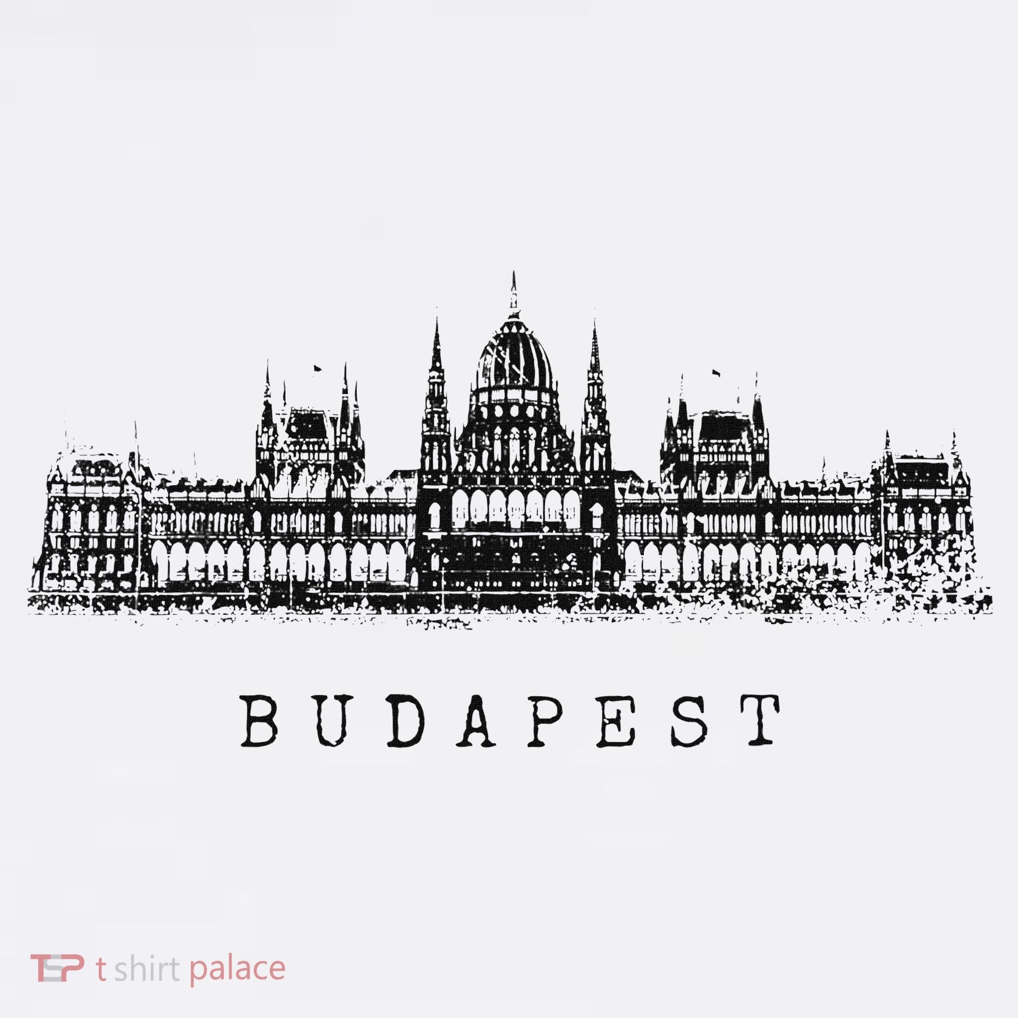 Budapest Hungarian Parliament Retro Skyline I Love Budapest Ornament