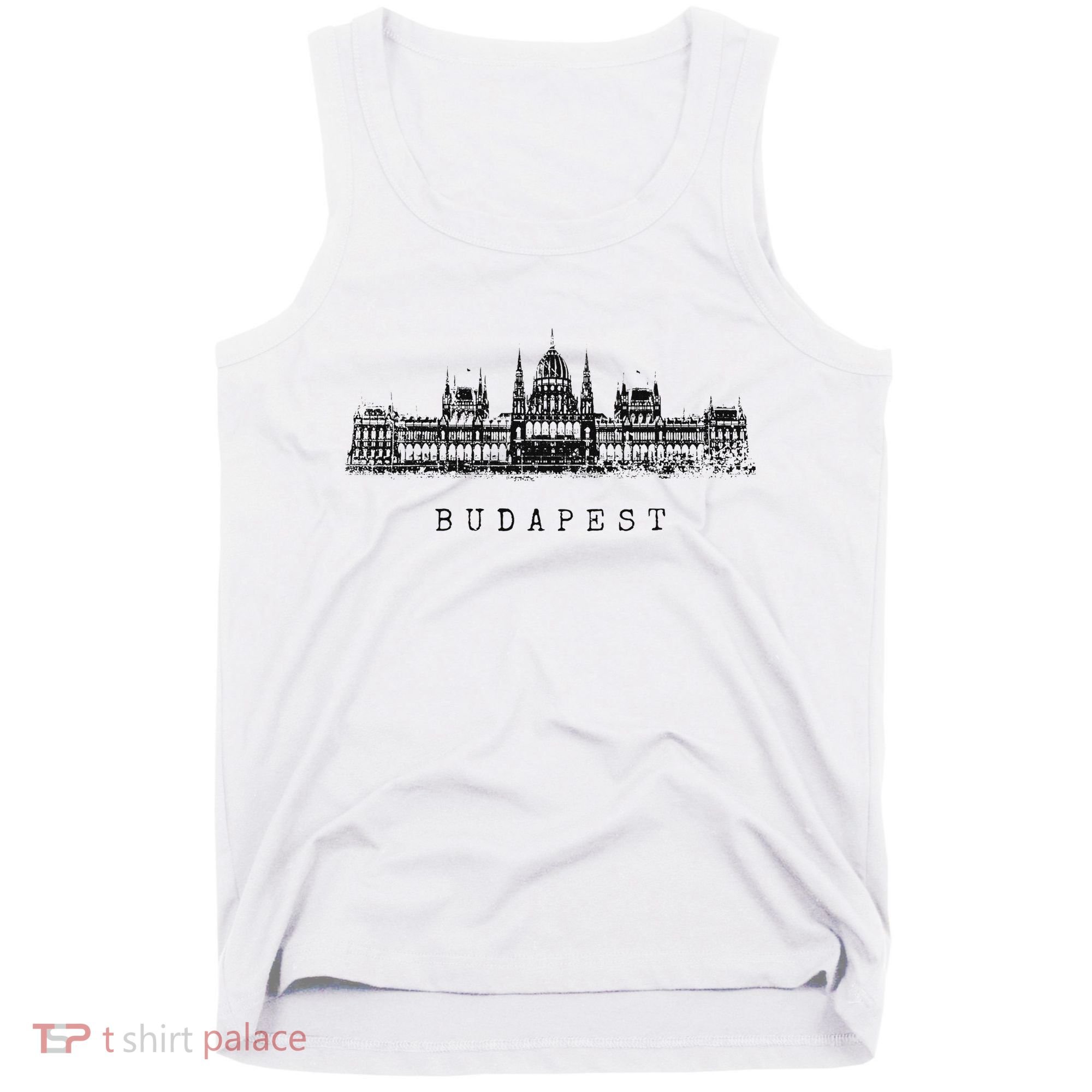Budapest Hungarian Parliament Retro Skyline I Love Budapest Tank Top