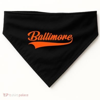 Baltimore Hometown Pride Md Throwback Design USA-Made Doggie Bandana