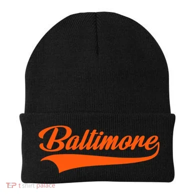 Baltimore Hometown Pride Md Throwback Design Beanie