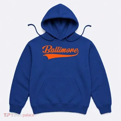 Baltimore Hometown Pride Md Throwback Design Hoodie