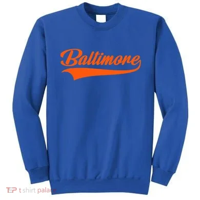 Baltimore Hometown Pride Md Throwback Design Sweatshirt