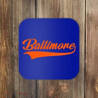 Baltimore Hometown Pride Md Throwback Design Coaster