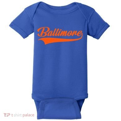 Baltimore Hometown Pride Md Throwback Design Baby Bodysuit
