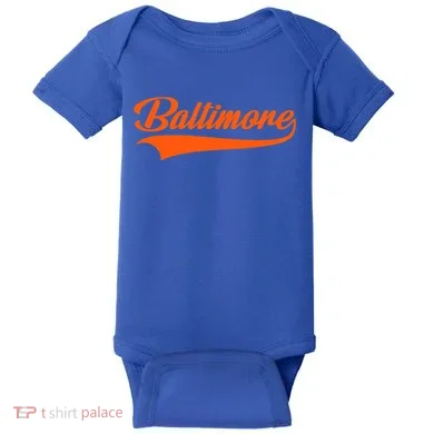 Baltimore Hometown Pride Md Throwback Design Baby Bodysuit