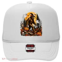 Bigfoot Halloween Pumpkins And Ghosts Sasquatch Hat thumb 0