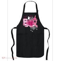 Boo Halloween Pumpkin Pink Ribbon Witch Ghost Breast Cancer Apron thumb 0