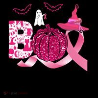 Boo Halloween Pumpkin Pink Ribbon Witch Ghost Breast Cancer Coffee Mug thumb 5