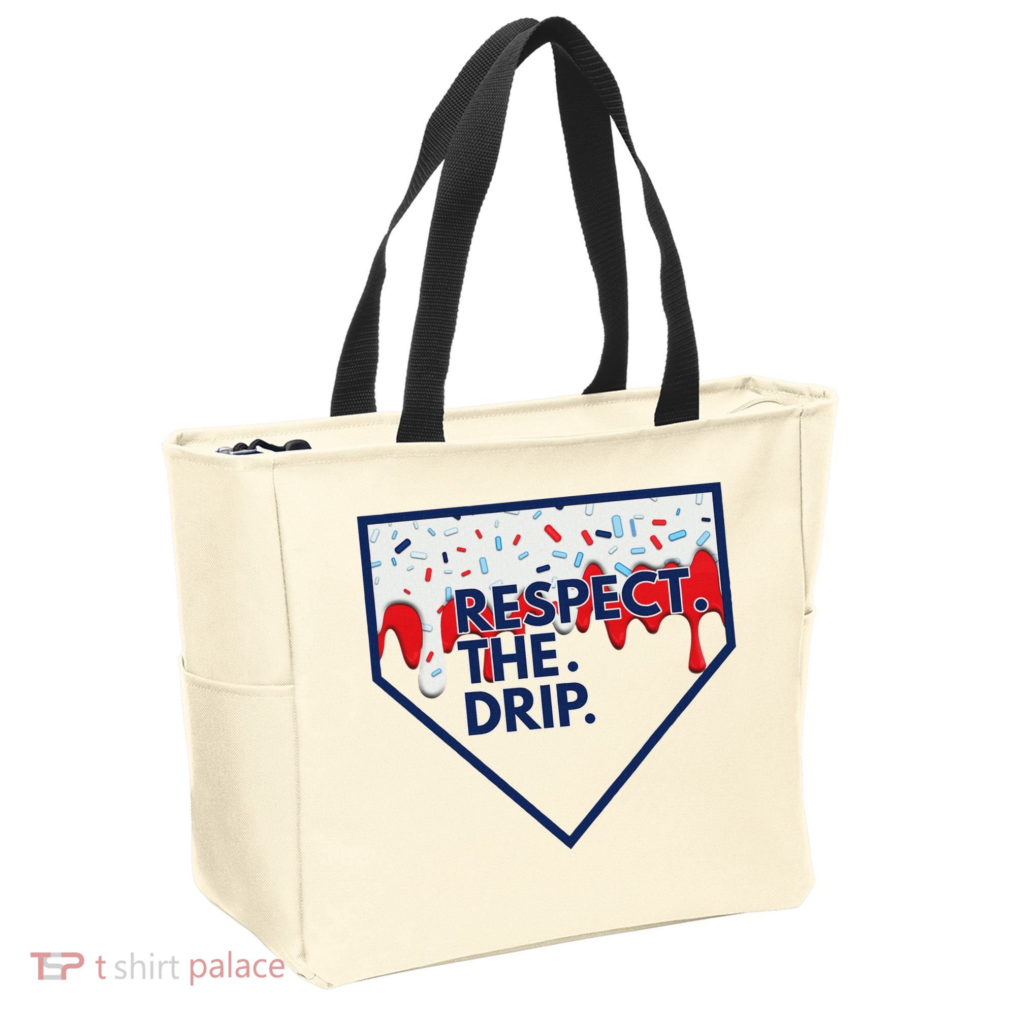 B.A.S.E.B.A.L.L Home Plate Drip For Ice Cream Spinkle Tote Bag