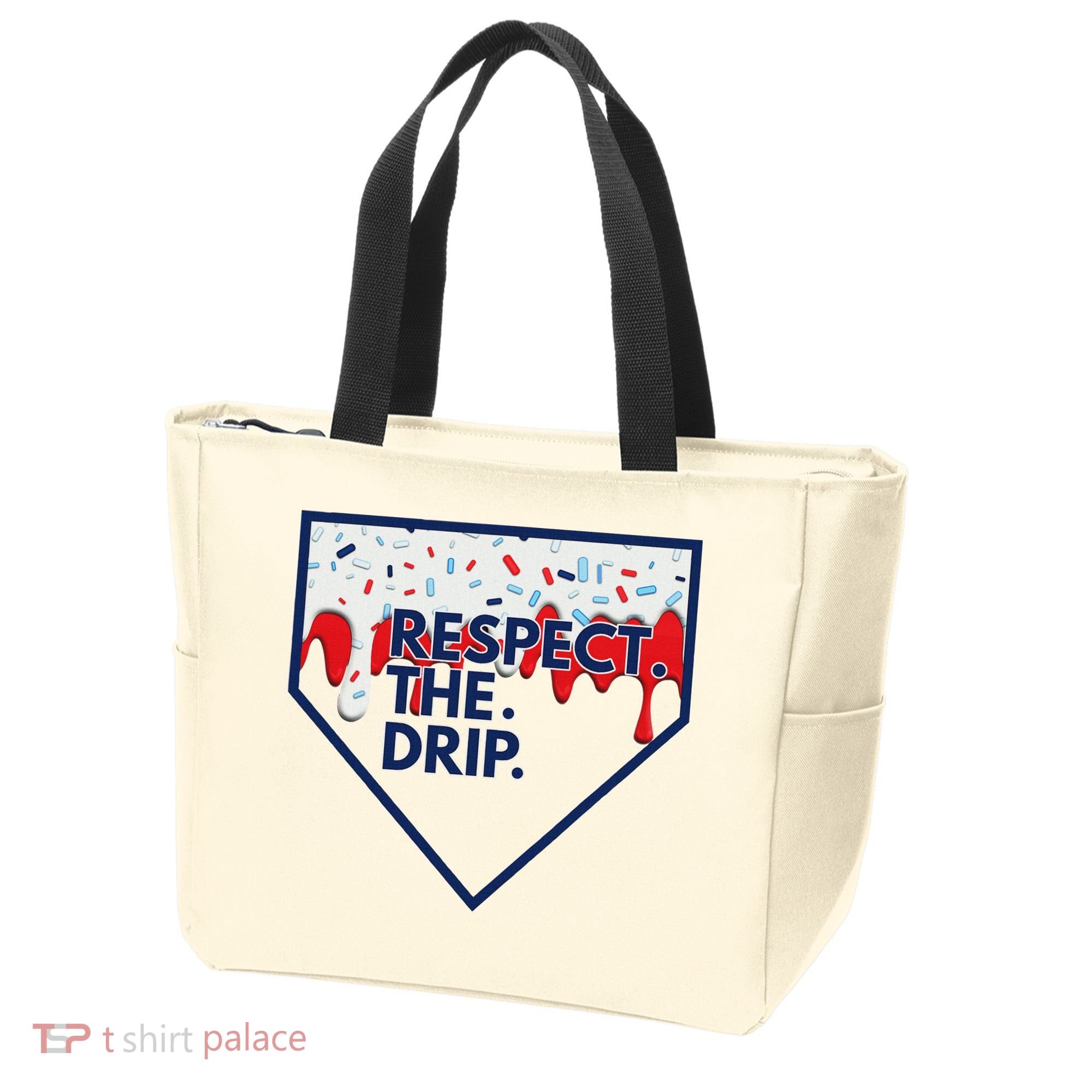 B.A.S.E.B.A.L.L Home Plate Drip For Ice Cream Spinkle Tote Bag