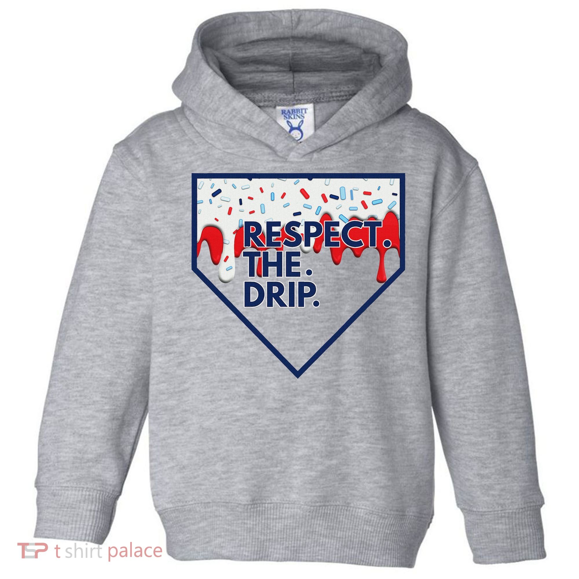 B.A.S.E.B.A.L.L Home Plate Drip For Ice Cream Spinkle Toddler Hoodie