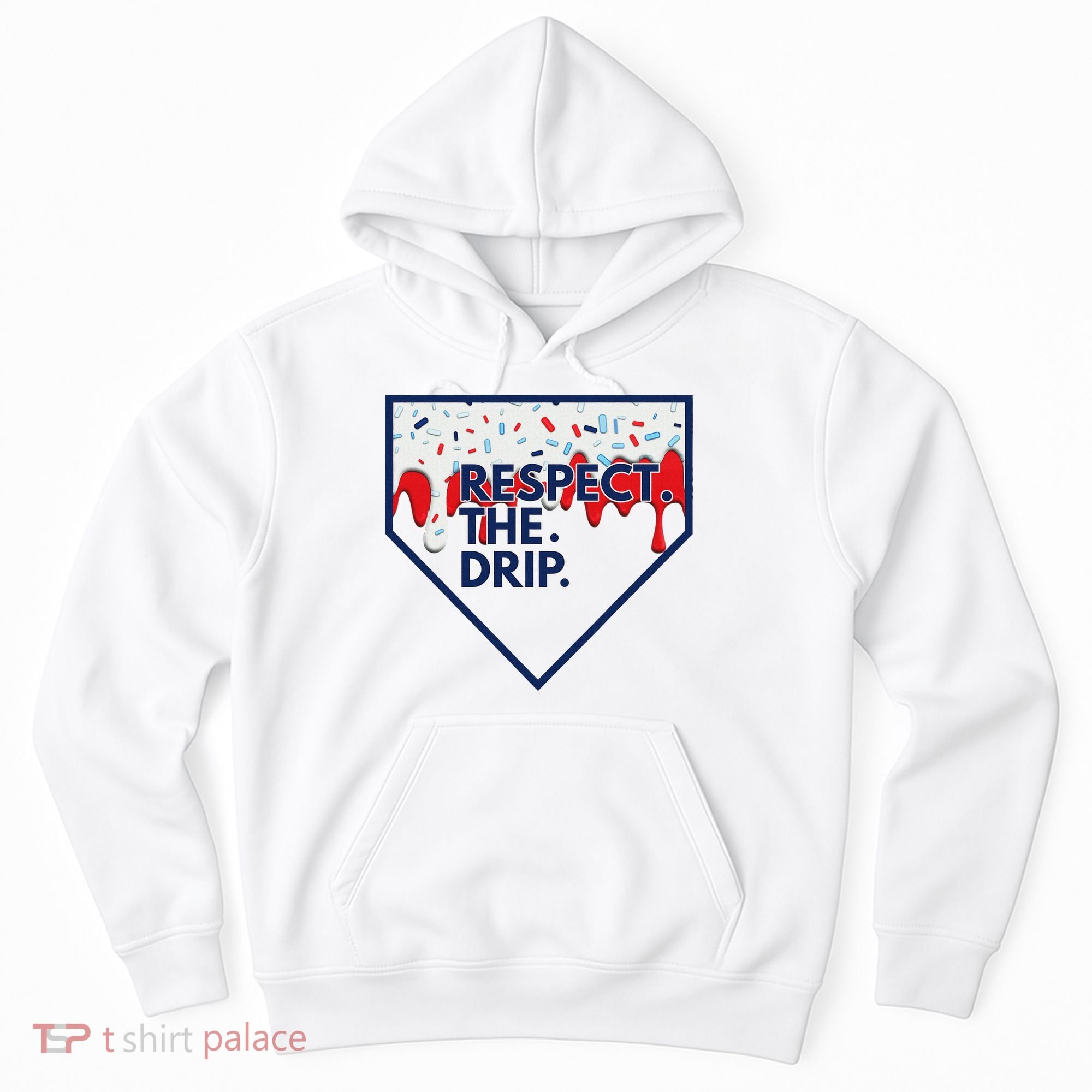 B.A.S.E.B.A.L.L Home Plate Drip For Ice Cream Spinkle Hoodie