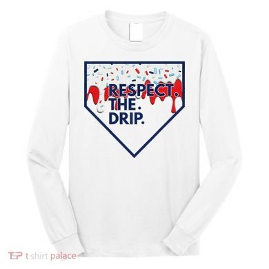 B.A.S.E.B.A.L.L Home Plate Drip For Ice Cream Spinkle Long Sleeve Shirt