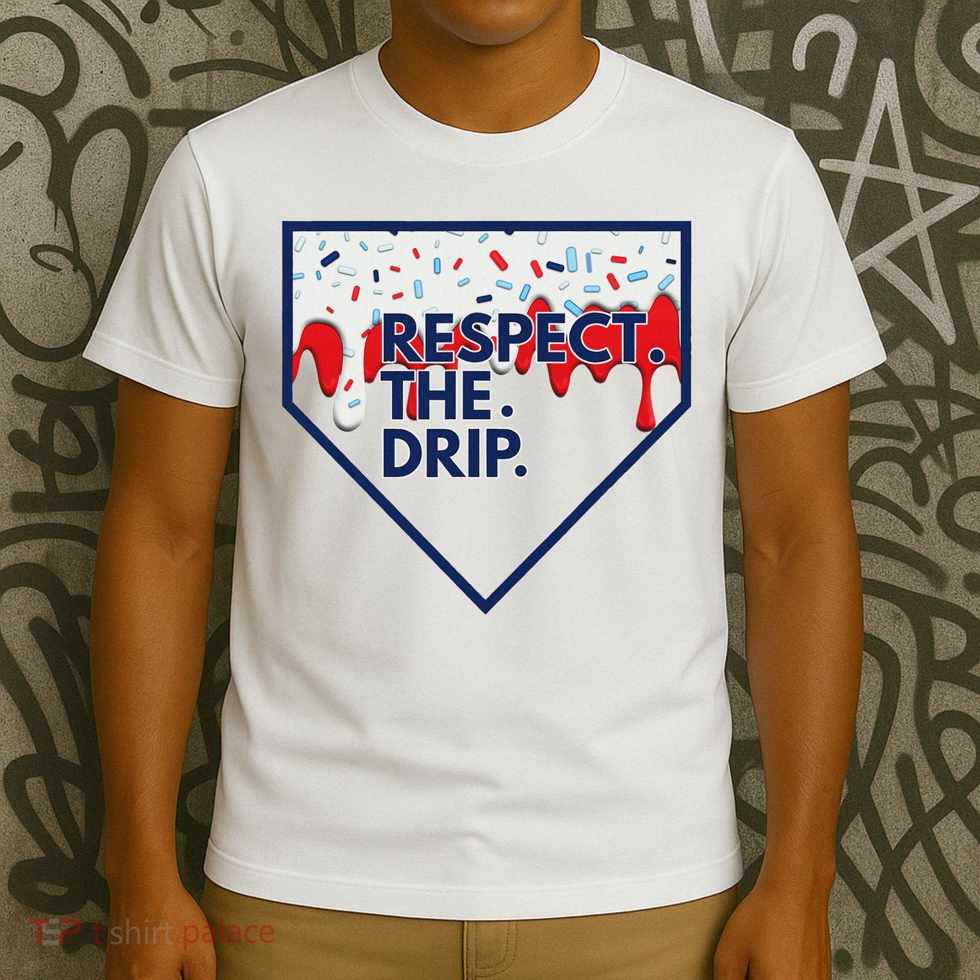 B.A.S.E.B.A.L.L Home Plate Drip For Ice Cream Spinkle T-Shirt