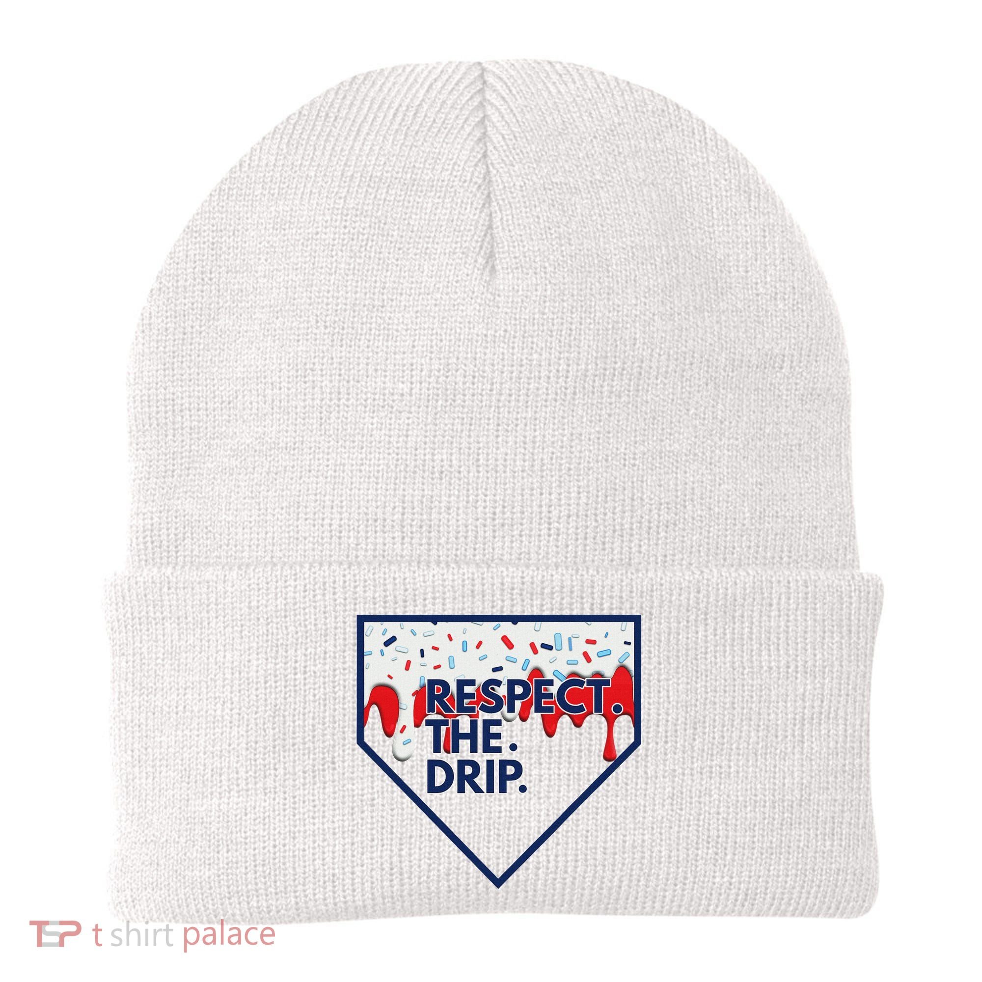 B.A.S.E.B.A.L.L Home Plate Drip For Ice Cream Spinkle Beanie